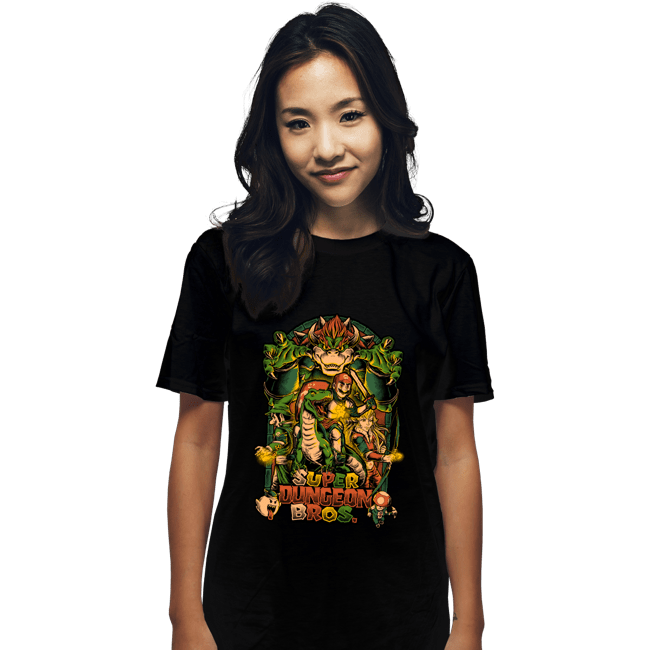 Secret_Shirts T-Shirts, Unisex / Small / Black Super Dungeon Bros!