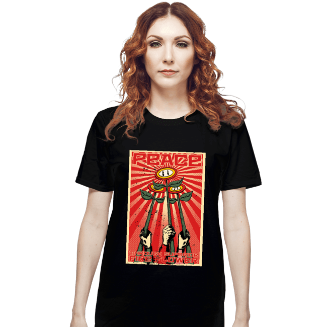 Shirts T-Shirts, Unisex / Small / Black Superior Fire Flower