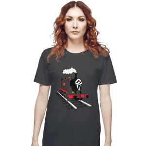 Shirts T-Shirts, Unisex / Small / Charcoal Ghostface Train