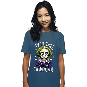 Daily_Deal_Shirts T-Shirts, Unisex / Small / Indigo Blue I'm The Ghost With The Heart