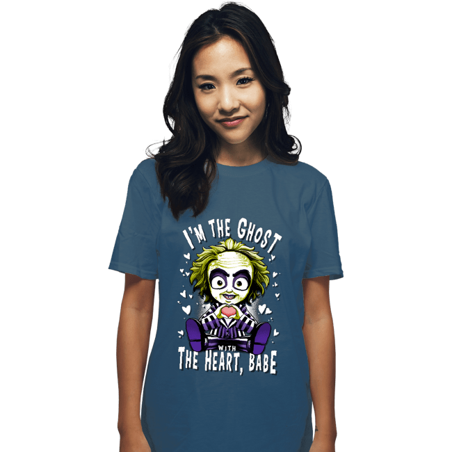 Daily_Deal_Shirts T-Shirts, Unisex / Small / Indigo Blue I'm The Ghost With The Heart