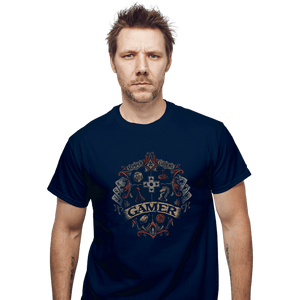 Shirts T-Shirts, Unisex / Small / Navy Gamer Crest