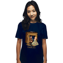 Load image into Gallery viewer, Secret_Shirts T-Shirts, Unisex / Small / Navy Girl In The Fireplace
