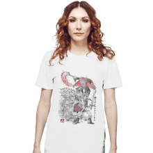 Load image into Gallery viewer, Shirts T-Shirts, Unisex / Small / White Between Worlds Sumi-e
