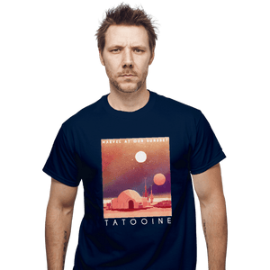 Shirts T-Shirts, Unisex / Small / Navy Visit Tatooine