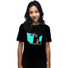 Load image into Gallery viewer, Secret_Shirts T-Shirts, Unisex / Small / Black Alien And Girl
