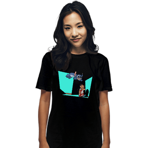 Secret_Shirts T-Shirts, Unisex / Small / Black Alien And Girl