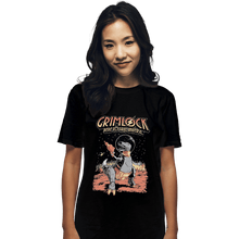 Load image into Gallery viewer, Shirts T-Shirts, Unisex / Small / Black Space Pulp Robot Dinosaur Hero
