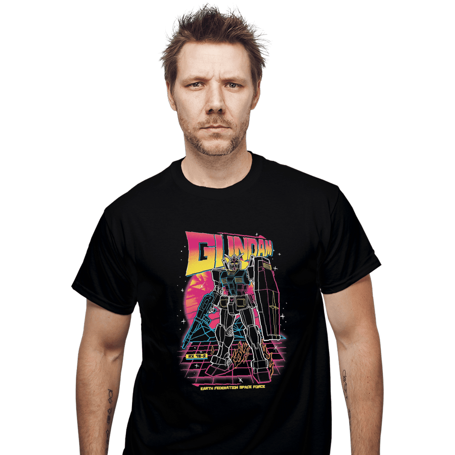 Shirts T-Shirts, Unisex / Small / Black 80s Retro RX-78-2