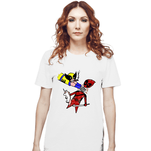 Secret_Shirts T-Shirts, Unisex / Small / White He Loves Me