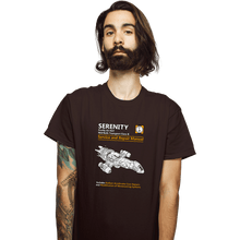 Load image into Gallery viewer, Shirts T-Shirts, Unisex / Small / Dark Chocolate Serenity Service And Repair Manual
