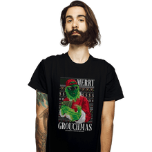 Load image into Gallery viewer, Daily_Deal_Shirts T-Shirts, Unisex / Small / Black Merry Grouchmas Ugly Sweater

