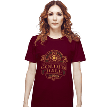 Load image into Gallery viewer, Shirts T-Shirts, Unisex / Small / Maroon Golden Hall Pilsner
