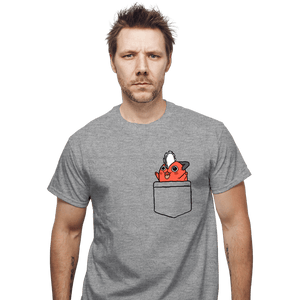 Secret_Shirts T-Shirts, Unisex / Small / Sports Grey Pocket Pochita