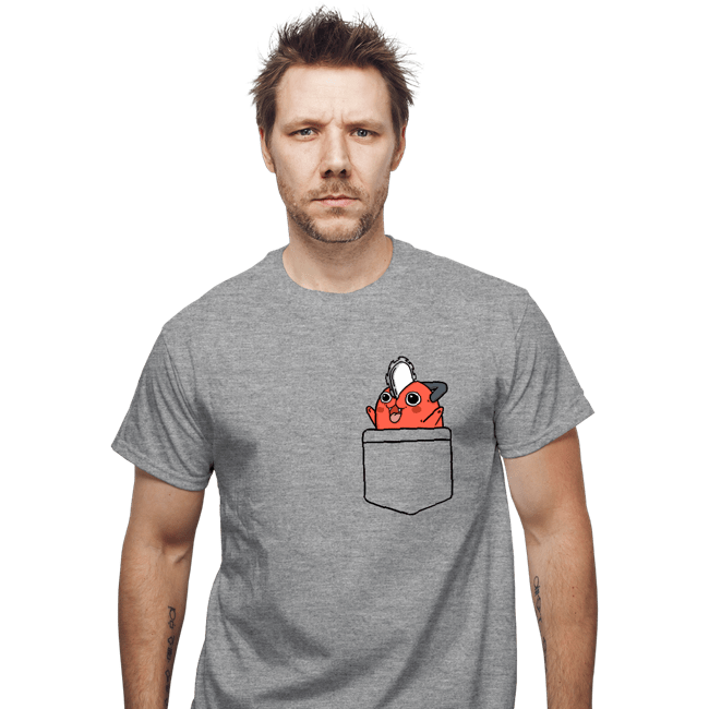Secret_Shirts T-Shirts, Unisex / Small / Sports Grey Pocket Pochita