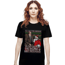 Load image into Gallery viewer, Shirts T-Shirts, Unisex / Small / Black Santa&#39;s Lap
