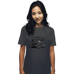 Secret_Shirts T-Shirts, Unisex / Small / Charcoal Cat Vader