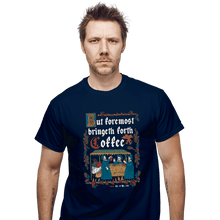 Load image into Gallery viewer, Daily_Deal_Shirts T-Shirts, Unisex / Small / Navy Illuminated Coffee
