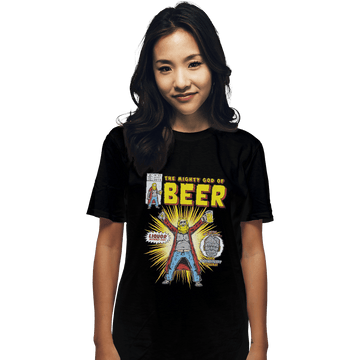 Shirts T-Shirts, Unisex / Small / Black God Of Beer