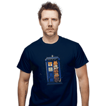 Load image into Gallery viewer, Daily_Deal_Shirts T-Shirts, Unisex / Small / Navy Tardis Cats
