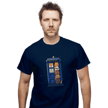Load image into Gallery viewer, Daily_Deal_Shirts T-Shirts, Unisex / Small / Navy Tardis Cats
