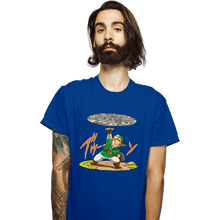 Load image into Gallery viewer, Daily_Deal_Shirts T-Shirts, Unisex / Small / Royal Blue Destructo Sword
