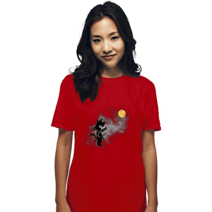 Shirts T-Shirts, Unisex / Small / Red Saiyan With Balloon