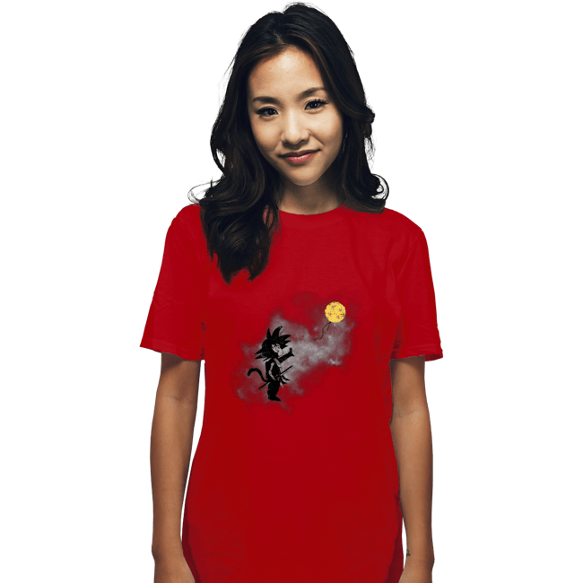 Shirts T-Shirts, Unisex / Small / Red Saiyan With Balloon