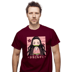 Shirts T-Shirts, Unisex / Small / Maroon Nezuko