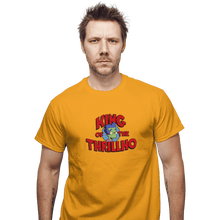 Load image into Gallery viewer, Shirts T-Shirts, Unisex / Small / Gold King Of The Thrillho
