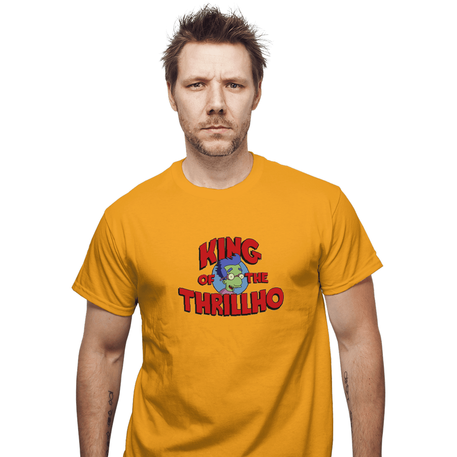 Shirts T-Shirts, Unisex / Small / Gold King Of The Thrillho