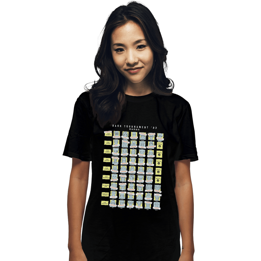 Shirts T-Shirts, Unisex / Small / Black The Dark Tournament 93