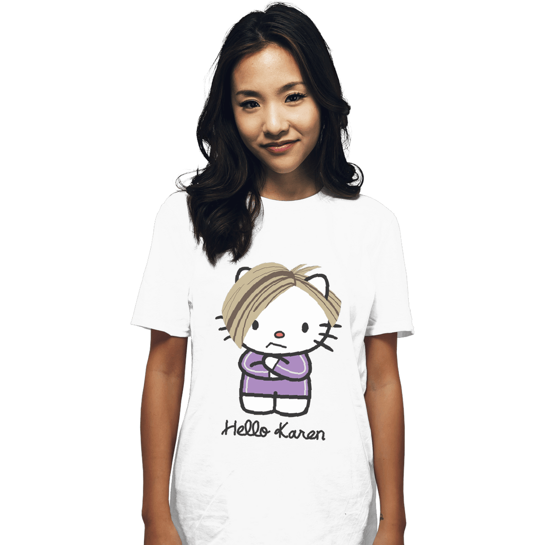 Shirts T-Shirts, Unisex / Small / White Hello Karen