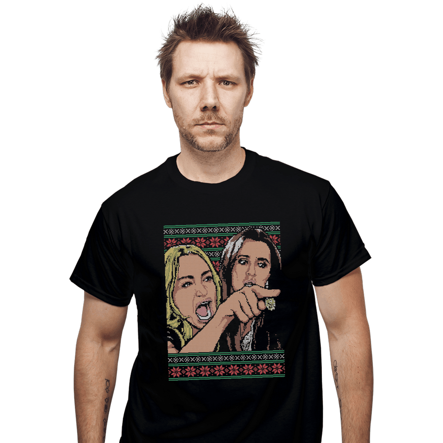 Shirts T-Shirts, Unisex / Small / Black Yelling At A Cat Sweater