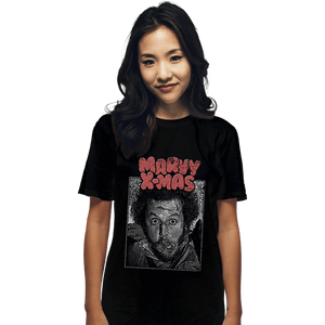 Shirts T-Shirts, Unisex / Small / Black Marvy X-Mas