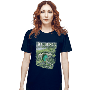 Shirts T-Shirts, Unisex / Small / Navy Visit Hobbiton
