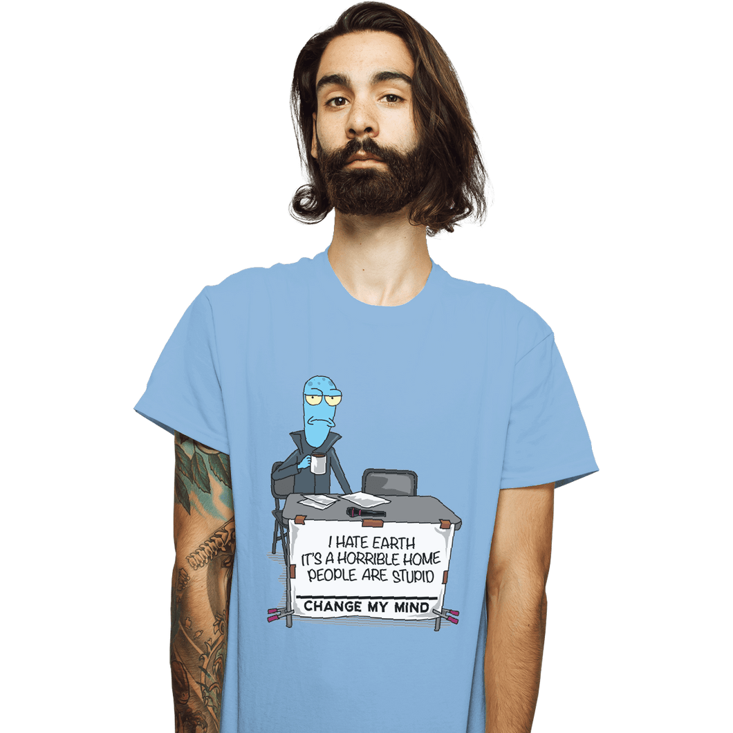 Shirts T-Shirts, Unisex / Small / Powder Blue I Hate Earth