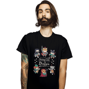 Shirts T-Shirts, Unisex / Small / Black Dungeons & Doggos