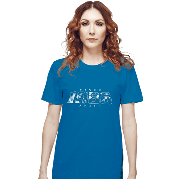 Shirts T-Shirts, Unisex / Small / Sapphire Metroid 1986