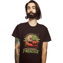 Load image into Gallery viewer, Secret_Shirts T-Shirts, Unisex / Small / Dark Chocolate Paranormal Paradise
