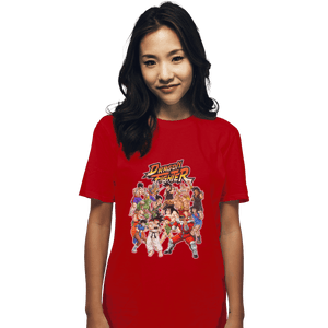 Shirts T-Shirts, Unisex / Small / Red Street Fighter DBZ