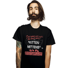 Load image into Gallery viewer, Secret_Shirts T-Shirts, Unisex / Small / Black Kitten Mittens
