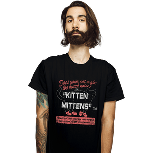 Secret_Shirts T-Shirts, Unisex / Small / Black Kitten Mittens