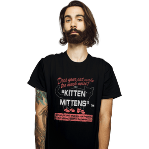 Secret_Shirts T-Shirts, Unisex / Small / Black Kitten Mittens
