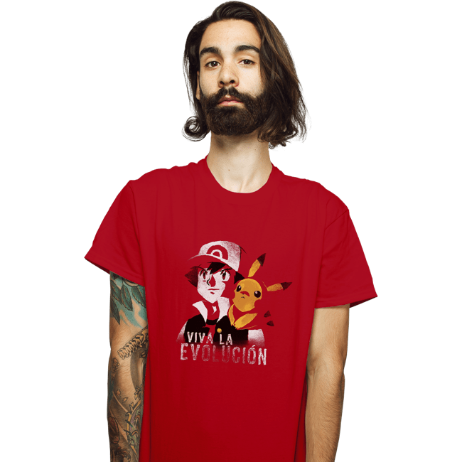 Shirts T-Shirts, Unisex / Small / Red Viva La Evolucion
