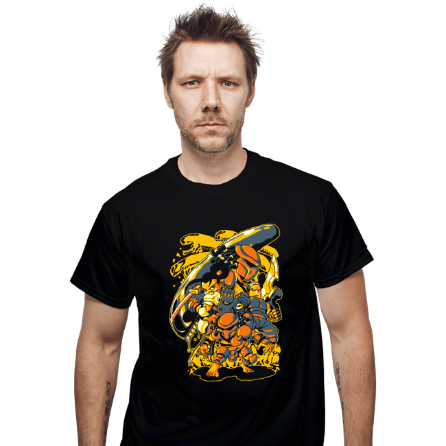 Shirts T-Shirts, Unisex / Small / Black Alien vs. Predator Arcade Heroes