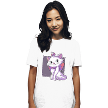 Load image into Gallery viewer, Daily_Deal_Shirts T-Shirts, Unisex / Small / White Vain Cat
