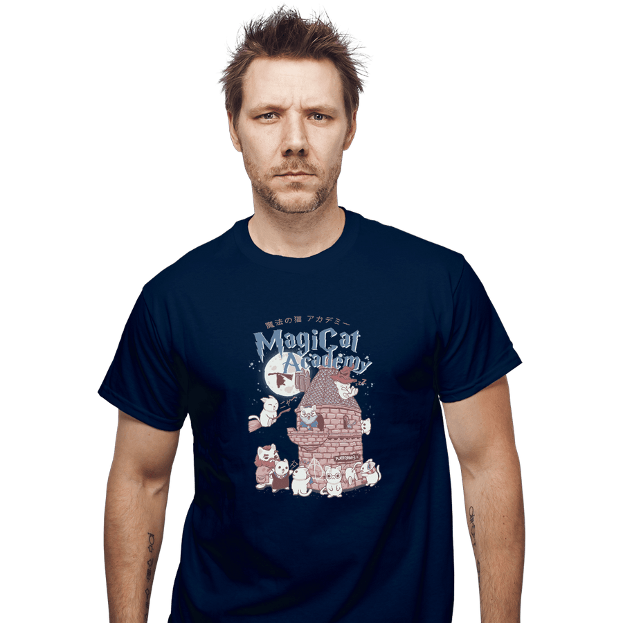 Shirts T-Shirts, Unisex / Small / Navy Magicat Academy