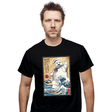 Daily_Deal_Shirts T-Shirts, Unisex / Small / Black Marshmallow Man In Japan