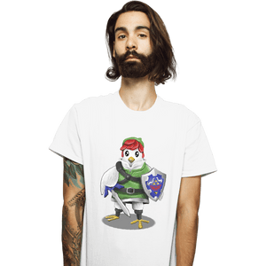 Shirts T-Shirts, Unisex / Small / White Hyrule Chicken